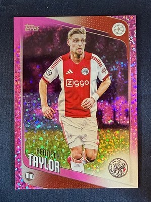 2025-26 Topps UEFA UCC Kenneth Taylor Pink Holo Foil Ajax | eBay