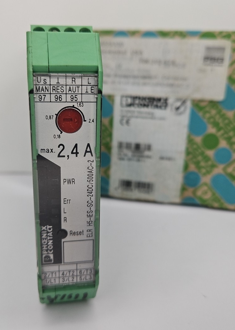 Phoenix Contact ELR H5-IES-SC-24DC/500AC-2 Hybrid Motor Starter Module Unit Box