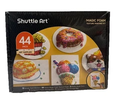 Shuttle Art Magic Foam Texture Painting Kit 44 Pack Non-Toxic & Acid Free