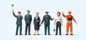 Preiser 10236 DB Railway Personnel (Pk6) Exclusive Figure Set HO Gauge