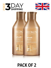 REDKEN All Soft Shampoo for Dry Hair, With Argan Oil, softness 300ml (Pack of 2)