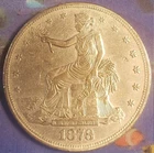 1878 Trade Dollar - VERY RARE OLD ANTIQUE COIN !! stock# 1804522