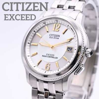 Citizen Exceed H410-T007716 Gold Dial Solar Radio Watch