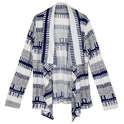   Women's Patterned Open Front Cardigan