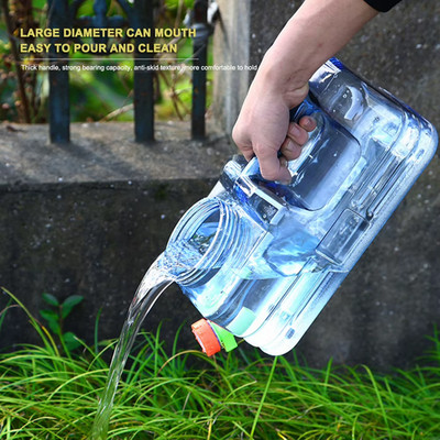 5,5L/10L Fassungsvermögen Outdoor Wassereimer Tragbar Wassertank Behälter mit Wasserhahn
