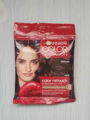 Garnier Color Sensation Color Retouch Permanent Hair Color for Adults, Brown
