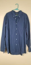Eddie Bauer Button Down Shirt Mens plaid Wrinkle Free Relaxed Fit Adult XXL
