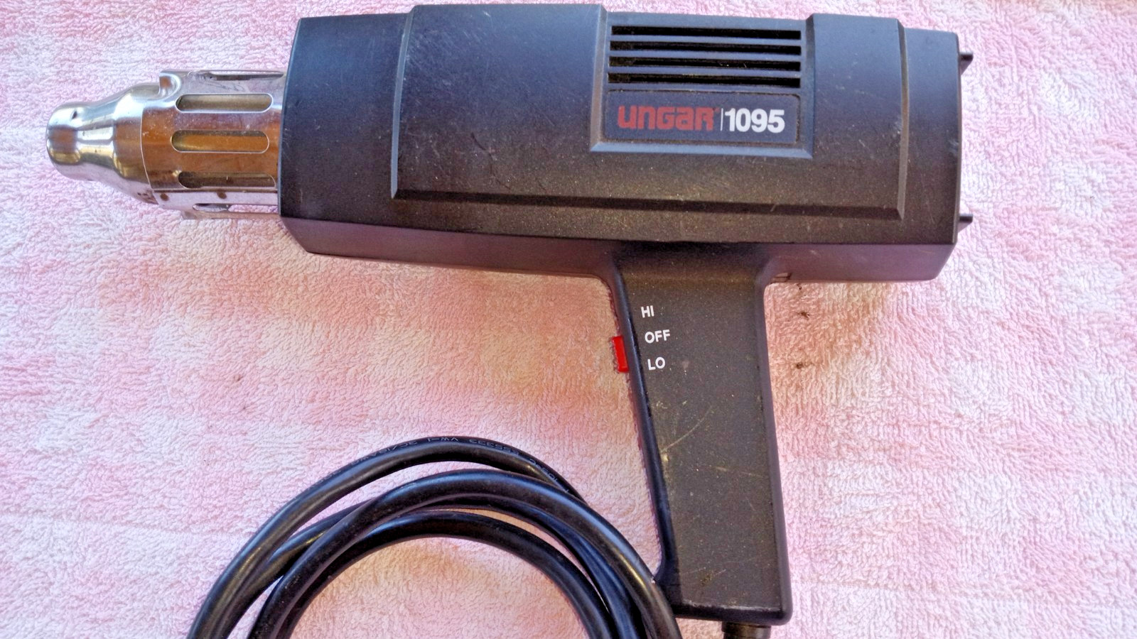 UNGAR1095 HEAT GUN 120v 1000w TESTED GOOD HI LOW DECENT USED COND heat shrink us