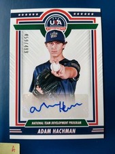 2022 USA Stars & Stripes Adam Hachman /499 #NTDP-AH - Arkansas AUTO
