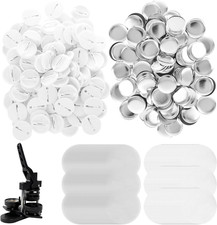 400 Pieces Button Maker Supplies 25Mm/0.98 Inch round Badge Button Parts for But