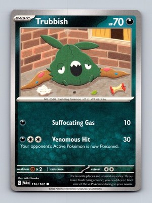 TCG Pokemon Karte Trubbish PAR 116/182 Eng Miki Tanaka Paradox Rift