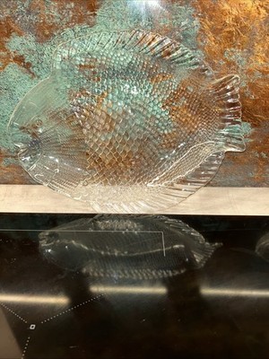 14er Set Pasabahce Marine Glas Fischteller 7 x groß 7 x klein Vintage sehr guter Zustand