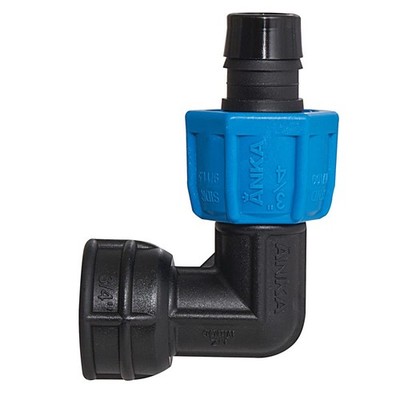 Watts AFE34 ANKA Series High Pressure PolyPipe Female NPT 90° Elbow, 3/4'' x 3...