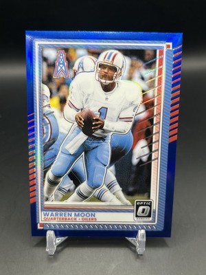 2025 Donruss Optic Warren Moon Blue 1/249 JERSEY NUMBER Oilers #132