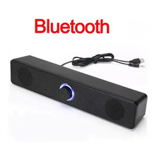 Bluetooth Soundbar Speaker with Dual Speakers for PC and Laptop