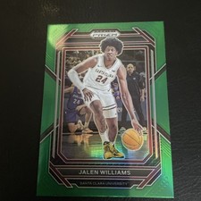 2023 Panini Prizm Draft Picks - Jalen Williams #88 Green Prizm