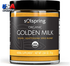 Solspring Organic Golden Milk Herbal Supplement, 2.64 Oz. (75 G), V