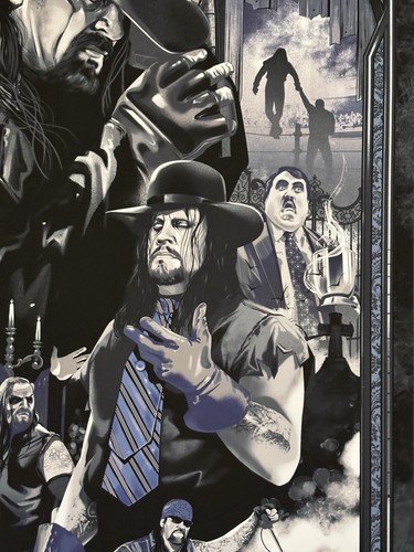 The Undertaker 30 Years Of The Phenom Anniversary Poster WWE Wrestling Original - Picture 6 of 16