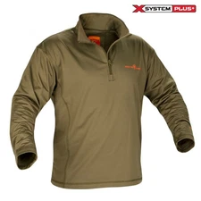 ArcticShield Men's Midweight Base Layer Hunting Top  Green Winter Moss