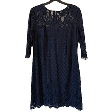 Just Taylor Lace Lined Fringe Hem Midi Dress Size 12 Date Night Special Occasion