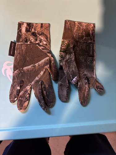 Realtree Thermal Stretch Camouflage Men's Gloves Size L/XL, New - Picture 3 of 3