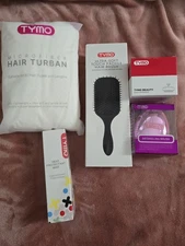 Tymo Hair Set Heat Protectant Spray Brushes Scalp Massager Towel Turban
