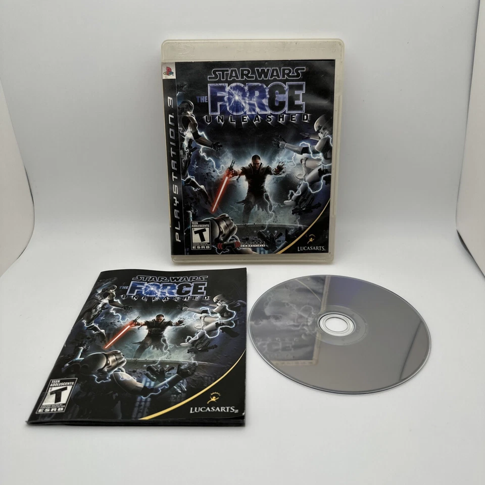 PS3 Star Wars The Force Unleashed Game Complete CIB + Manual OOP NOS Rare Retro - Image 2 of 4
