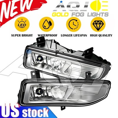 For Nissan Qashqai 2020-2023 Clear LED Fog Light Bumper Lamp Left+Right US