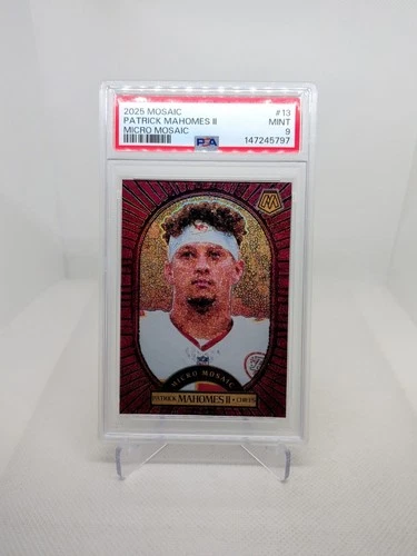 2025 Panini Mosaic #13 Micro Mosaic Patrick Mahomes II Case Hit SSP PSA 9 Mint