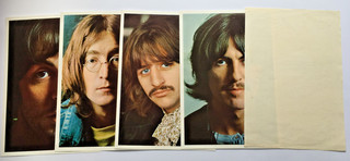 THE BEATLES 1968 "WHITE ALBUM" ALL FOUR PHOTO'S AND SPACER FROM THE LP EX/COND