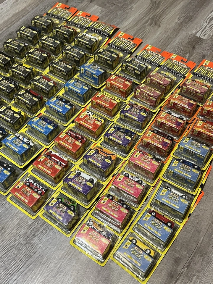 Matchbox Premier Collection Lot — 60 Vintage Diecast Cars (1990s, Mattel, New) - Image 2 of 4