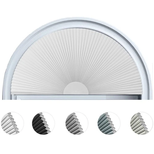 Arch Window Shade Blackout Cellular Shades Half Circle Moon Window Covering N... - Picture 1 of 8