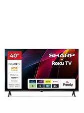 Sharp 2T-C40HD2225KB 40 Inch Smart TV Full HD Roku TV with Freely HDMI/USB Black