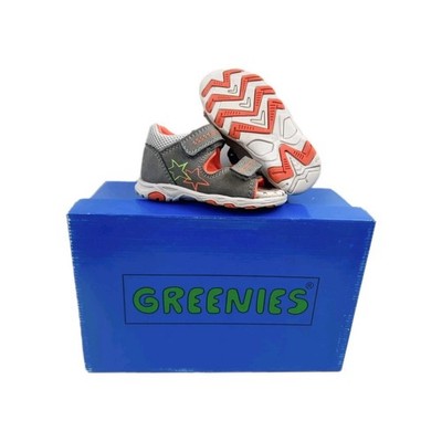Greenies Sandalen Kinder Gr.22 Grau/Orange UNISEX UVP 49,90   *NEU*OVP*