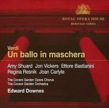 Verdi Un Ballo In Maschera Edward Downes 1962 Royal Opera House 2 CD