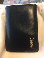 YVES SAINT LAURENT Tiny Cassandra Credit Card Wallet YSL Authentic W/Box/Receipt