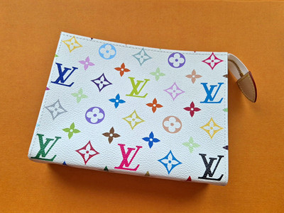 Louis Vuitton x Murakami Pochette Toilette 19 Multicolor Weiß *Fullset*