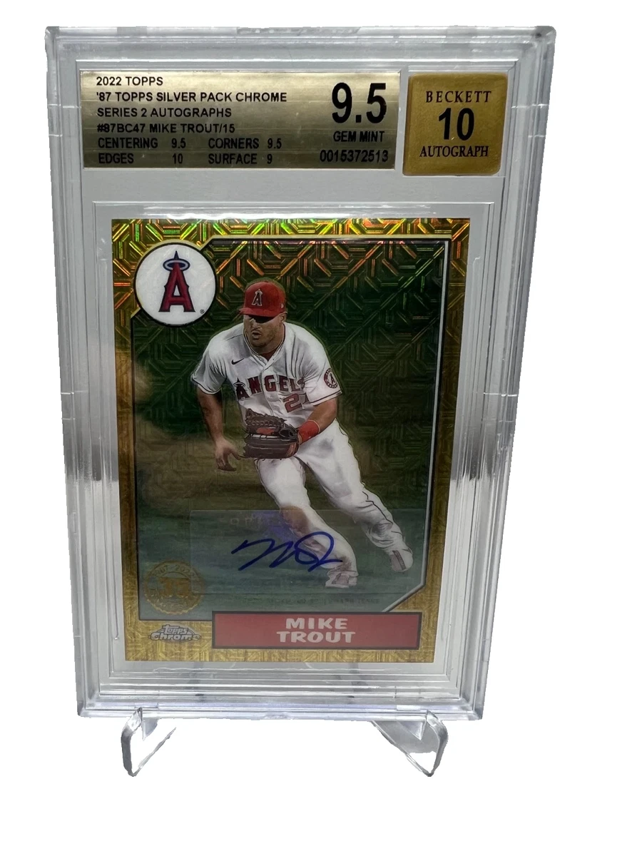 Mike trout マイク・トラウト 直筆サイン カード BGS9.5 Mike Trout Grade 9.5 Baseball Autographed Sports Trading Cards