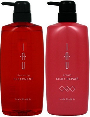 LebeL IAU Cleansing Freshment (Shampoo) 600ml & IAU Cream Silky Repair Treatment