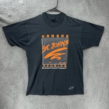 Vintage Screen Stars Best XL St. Johns Kansas T Shirt Black Single Stitch 1991