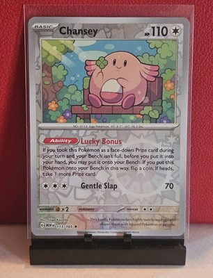Chansey 151 Reverse Holo Pokémon TCG 113/165 Scarlet & Violet Rare