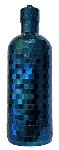 ABSOLUT VODKA Special Limited Edition Blue Disco Bottle Holder Jacket Case w/Lid