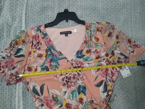Chris McLaughlin Maxi Floral V-neck Dress Size 16 Boho Cottage Core Feminine Y2K - Picture 6 of 9