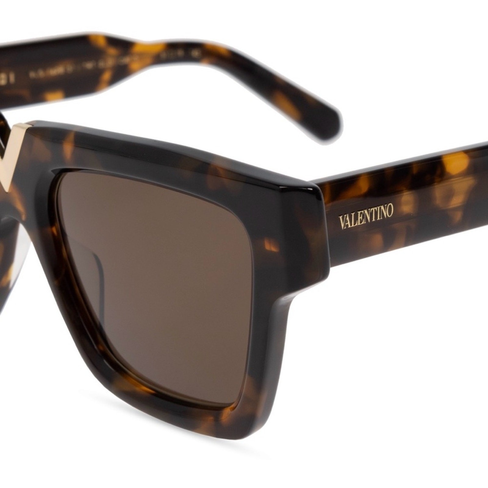  New! Valentino V GOLD I VLS 162B, Tortoise Shell Sunglasses, Authentic thumbnail 3