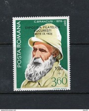 Romania 1976 Mi 3365 Phil Exhibition Overprint MNH Brancusi MNH 17545