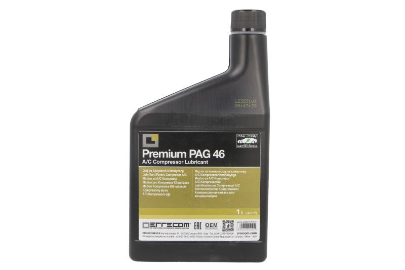 Für ERRECOM ER OL6001.K.P2 R1234yf/R134a PAG 46, 1L 1 pcs, coolant type: R1234y