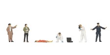 Noch Police With Corpse 15071 HO Scale