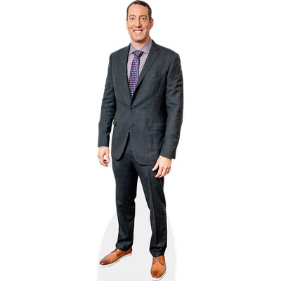 Kyle Busch (Purple Tie) Pappaufsteller lebensgross