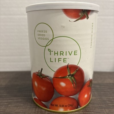 Thrive Life Freeze Dried Food Tomato Dices 25 year .84 oz