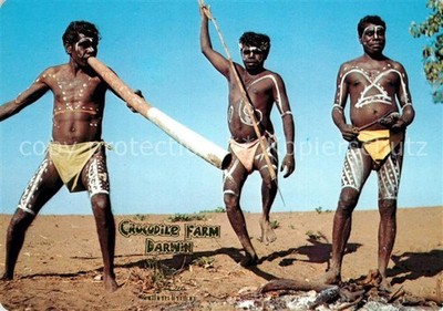 Darwin Northern Territory Aboriginal musicians with music sticks and didgeridoo